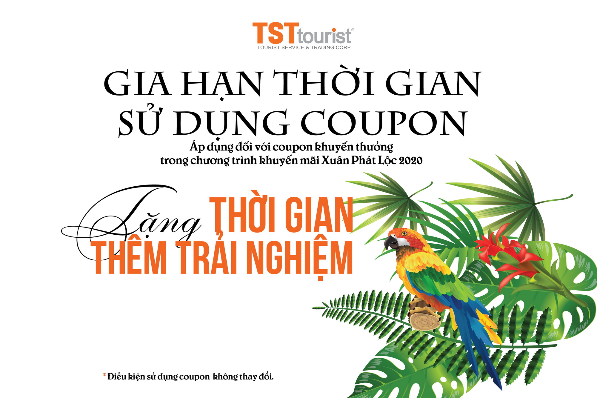 Gia hạn thời gian sử dụng coupon chương trình KM Xuân Phát Lộc 2020