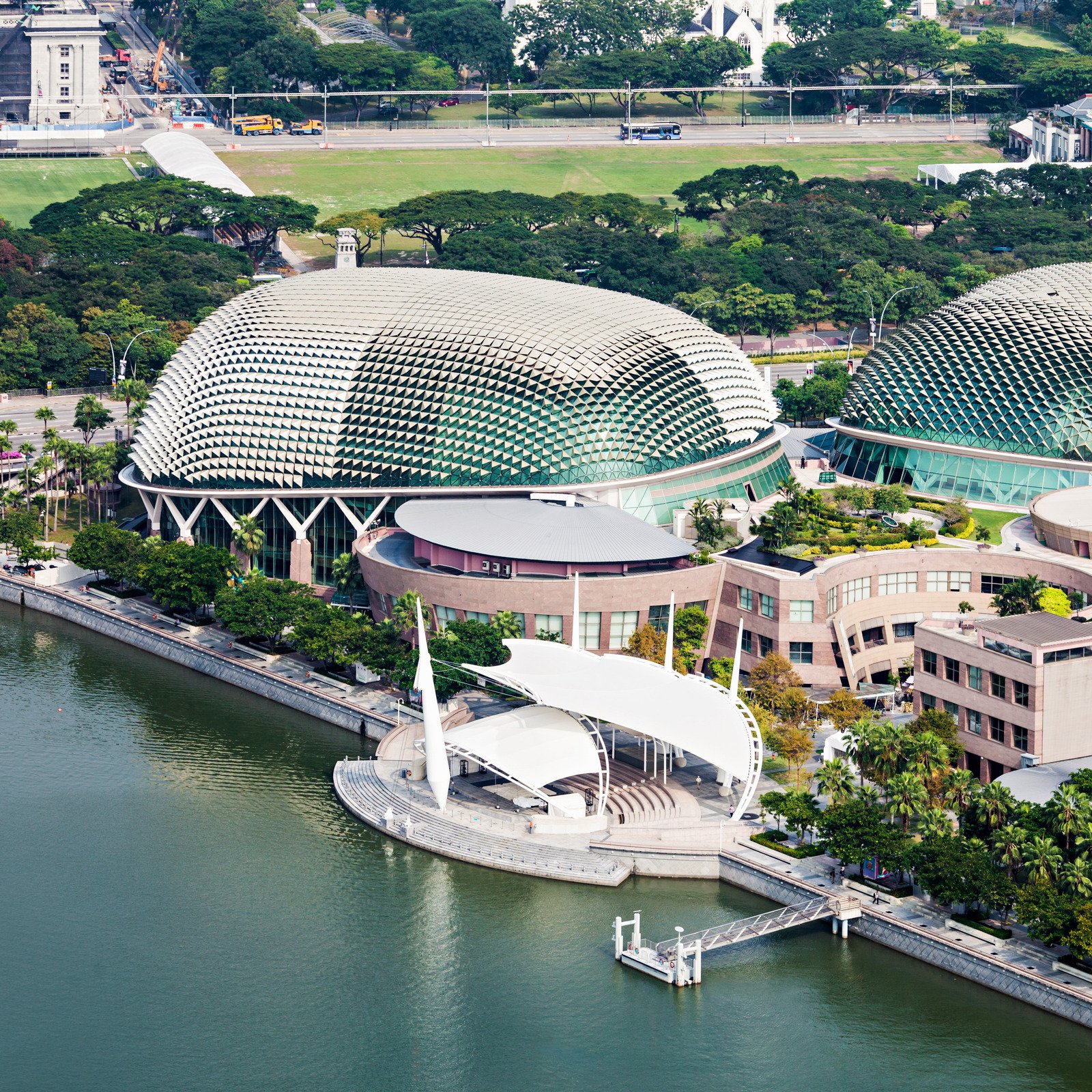 Hình dạng độc đáo của nhà hát Esplanade 