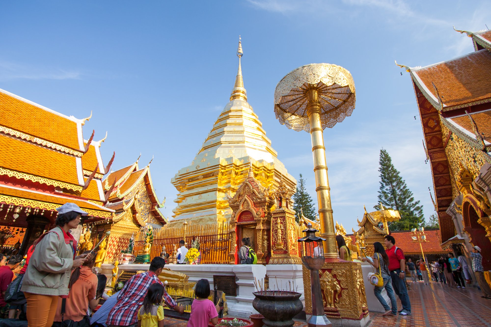 The vivid summer colors of Thailand