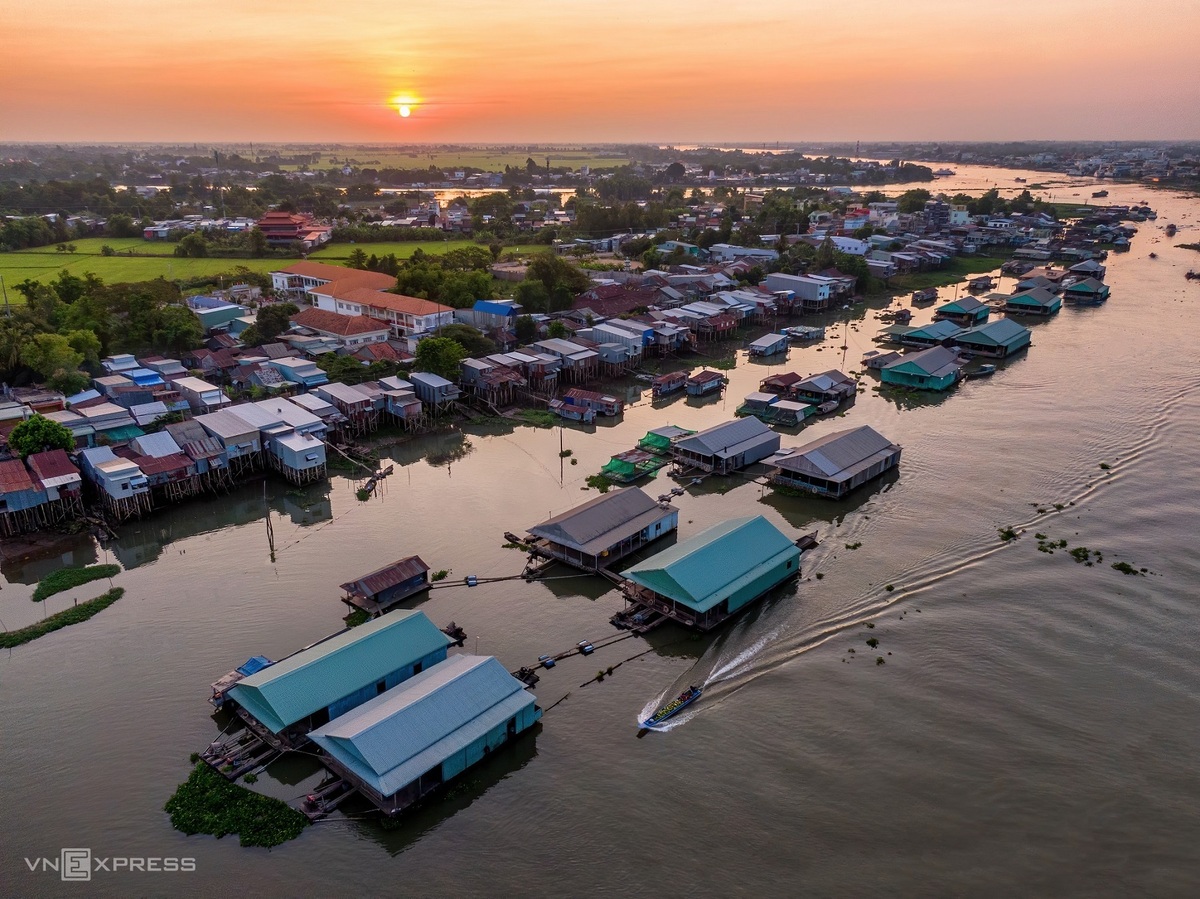 Miền Tây sông nước nhìn từ trên cao