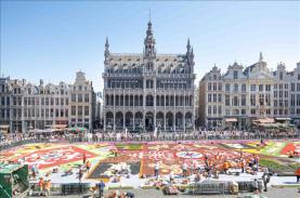 Thảm hoa Brussels chào đón du khách sau 2 năm vắng bóng